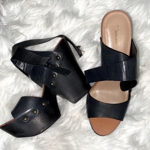 BCBGMAXAZRIA runway edition chunky heels, size 7